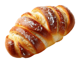 Freshly baked bread loaf bakery food cozy atmosphere culinary delight isolated on transparent background