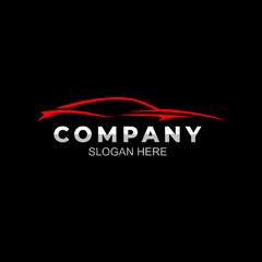 Modern car logo in vector style. Suitable for automotive, car rental, detailing, tuning, and repair branding projects.