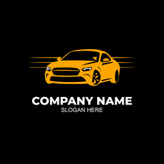 Modern car logo in vector style. Suitable for automotive, car rental, detailing, tuning, and repair branding projects.