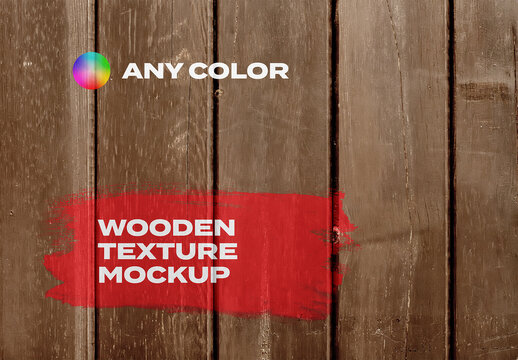 Wooden Mockup Template Wall Outdoor Street Indoor Overlay Texture Pack Effect Surface
