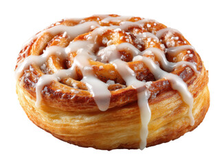 Delicious cinnamon roll treat bakery food cozy environment top view sweet delight isolated on transparent background