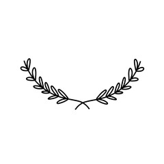 Ornamental leaves divider 