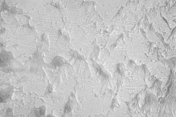 White Plaster Wall Texture with Rough Surface Pattern, surface texture with abstract patterns. Ideal as a background or texture overlay in design concept, or for architectural and construction