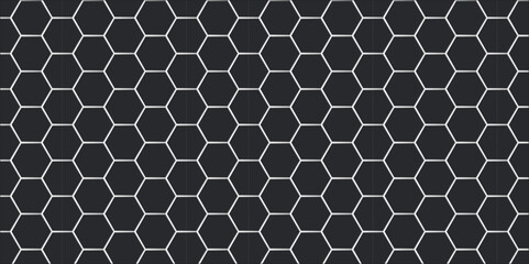 Seamless geometric hexagon pattern resembling a honeycomb mosaic texture for abstract tile design or wallpaper backdrop