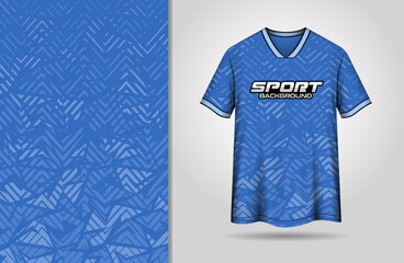 Sport jersey design with abstract blue color