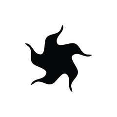 Wavy Organic Star Vector