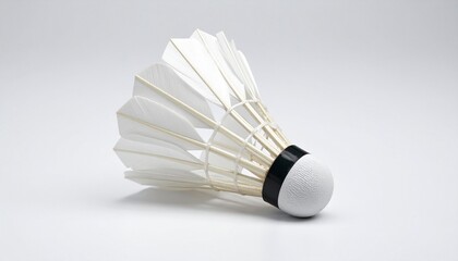 badminton shuttlecock isolated on white background