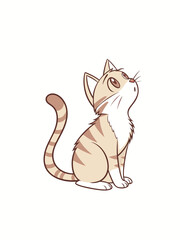 vector illustration of a cat