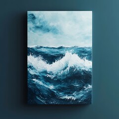 Tempestuous Sea: Impasto Painting of Ocean Waves
