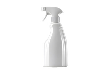 Elegant White Spray Bottle Against a transparent background for Cleaning Products