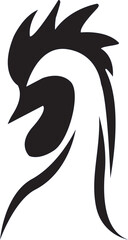 vector icon of chicken or rooster