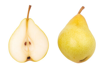 Fresh pear isolated on white background