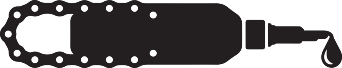 Bicycle Chain Lubricant Bottle Icon Illustration