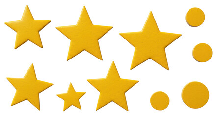 Isolated Golden Stars and Circles