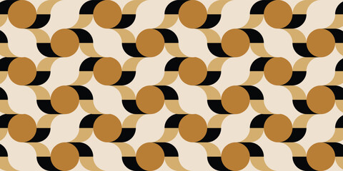 Seamless abstract geometric pattern. Vector Illustration.
