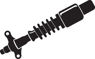 Motorcycle Shock Absorber Black Silhouette Icon