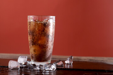 Carbonated water in a glass, fizzy and refreshing with every drop.
