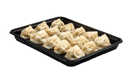 Steamed Asian Pork Dumplings with Soy Sauce and Green Onions