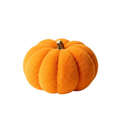 Obraz premium Pumpkin pillow isolated on transparent or white background, png