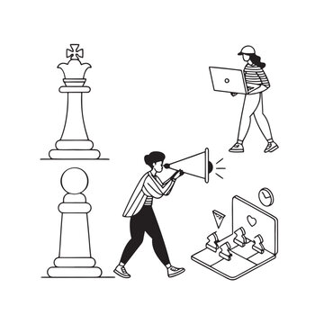 Strategic Marketing and Business Growth: A Visual Representation
