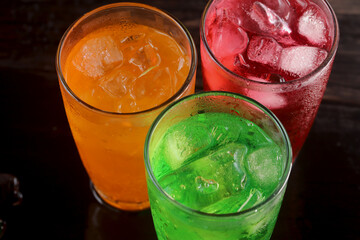 Carbonated water in a glass, fizzy and refreshing with every drop.