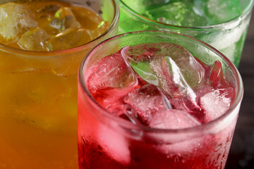 Carbonated water in a glass, fizzy and refreshing with every drop.