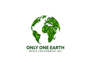 Obraz premium Celebrate World Environment Day Only One Earth, Sustainable Future