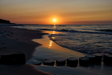 Sonnenuntergang &uuml;ber der Ostsee