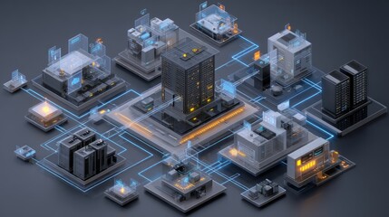 Networked data centers, interconnected systems