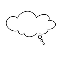 Cloud speech bubble