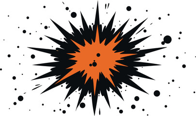 Creative Ink Explosion With Tiny Dots Design.