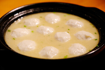 delicious fish ball soup, Chinese food