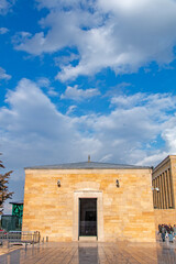 Ankara Mausoleum: Stunning Architecture under a Blue Sky