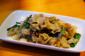 Stir-fried Wuhan Dousi food