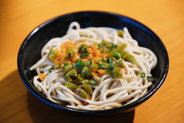 Hot dry noodles, food in Wuhan, China