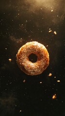 Sugared Donut in Motion