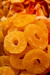 Vibrant Pineapple Rings: A Close-Up Delight