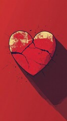 abstract illustration of a heart shape
