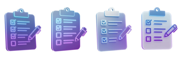Checklist Clipboard Tasks Business Project Planning 3D Render