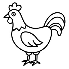 hen with eggs