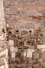 Ancient Stone Wall Texture: Architectural Background with Intricate Details