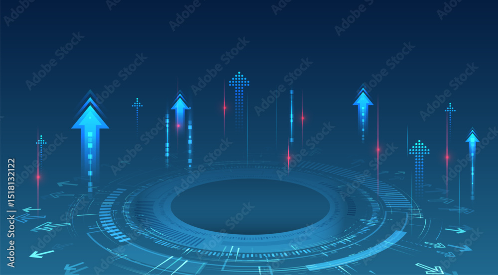 Leinwandbilder ideal for topics related to cybersecurity, innovation, data processing and high-tech solutions. futu
