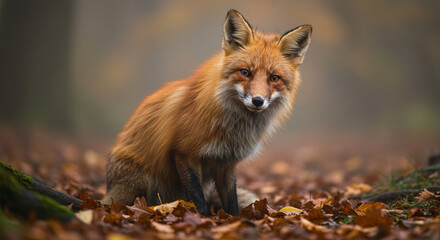 Fototapeta premium red fox vulpes
