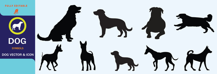 HAND DRAWN DOG    BLACK AND WHITE