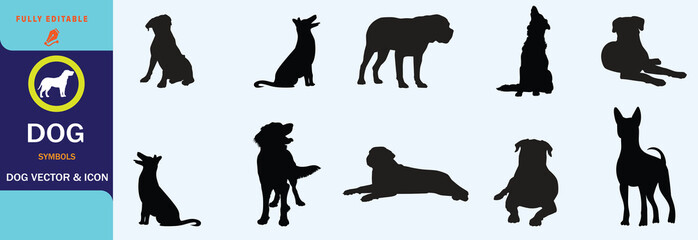 HAND DRAWN DOG    BLACK AND WHITE