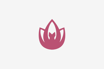 Fototapeta premium flower minimalist modern minimalist logo 