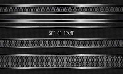 An exquisite set of insulated metal mesh frames with border.