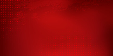 Abstract red gradient background, light and shadow on the backdrop with dimensions, hot tone wall with intense color, horizontal wallpaper.