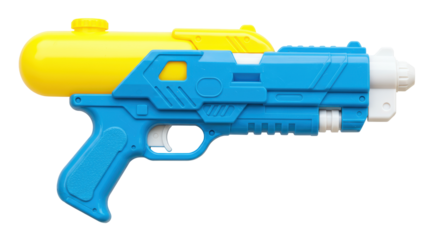 Isolated Colorful Water Gun Toy