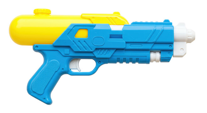 Isolated Colorful Water Gun Toy